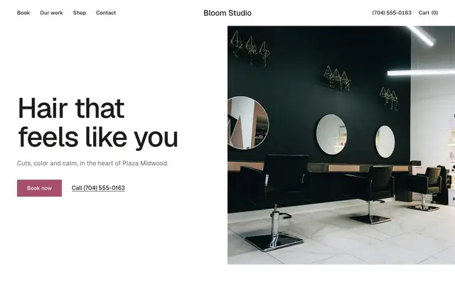 Bloom, a salon site