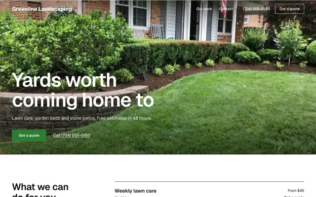 Greenline, a landscaper site