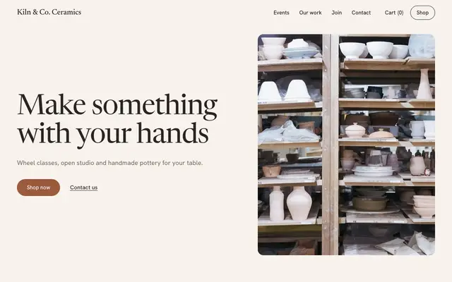Kiln, a pottery studio site