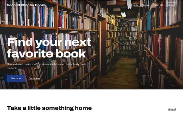 Chapter, a bookstore site