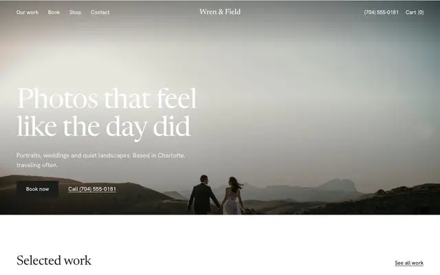 Wren, a photographer site